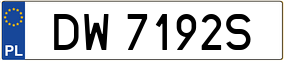 Truck License Plate
